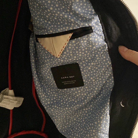 Zara men’s 100% linen black jacket - Picture 9 of 16